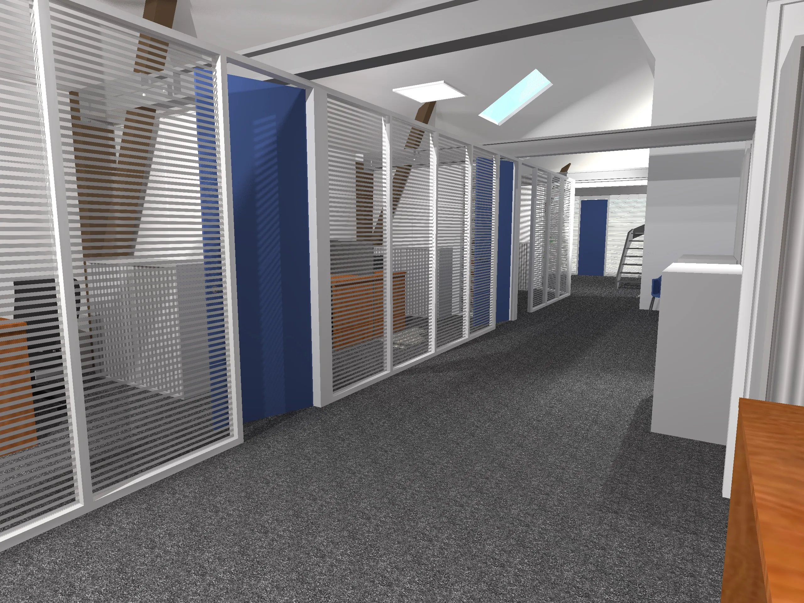 Réaménagement bureaux Nantes - Vue principale