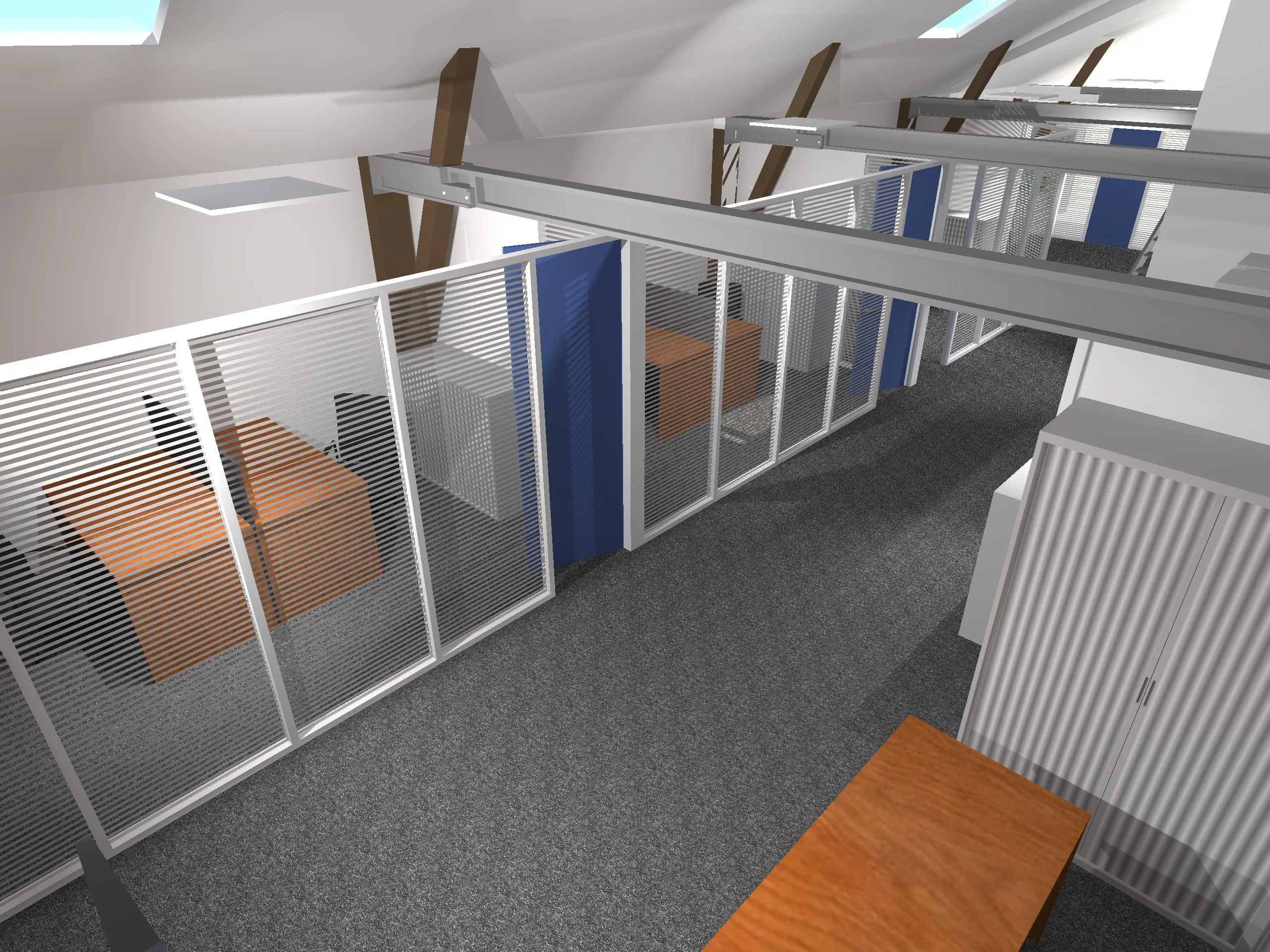 Réaménagement bureaux Nantes - Vue principale